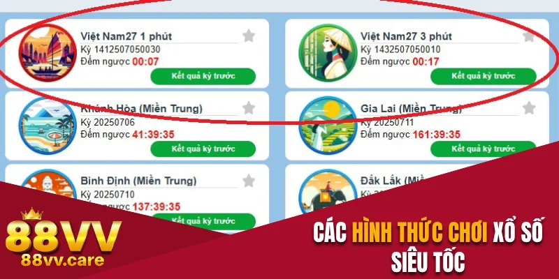Xổ Số Siêu Tốc - Luật Chơi Và Các Loại Cược Tại 88VV 3 Giới thiệu hình thức chơi và quy tắc cần biết