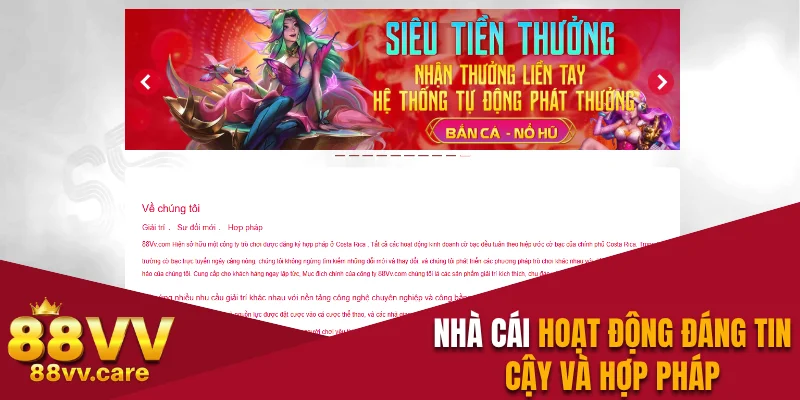 88VV - Nhà Cái Cá Cược Casino Uy Tín Số 1 Châu Á 35 Nhà cái hoạt động đáng tin cậy và hợp pháp